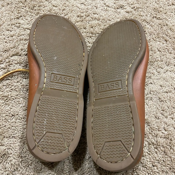 Bass Tan Leather Seafarer Shoes Sz 10.5 W - Picture 4 of 6